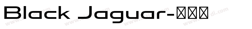 Black Jaguar字体转换